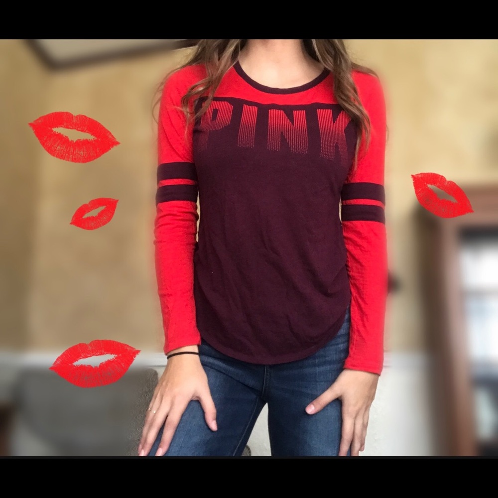 Long-sleeve PINK tee